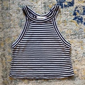 Striped Knit Crop Top